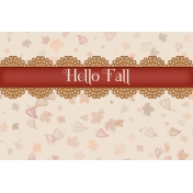 Fall in Love- pocket card 3, 4x6