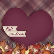 Fall in Love- pocket card 4, 4x4