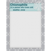 Winter Fun- pocket card #10-1, 3x4