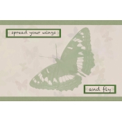 Butterfly Spring- pocket card #4-1, 4x6