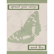 Butterfly Spring- pocket card #4-2, 3x4