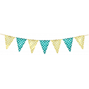 Turquoise Summer- flag banner