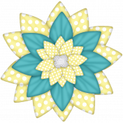 Turquoise Summer- flower 4