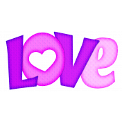 Love wordart-purple and pink