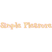 Title Sticker 1- Simple Pleasures