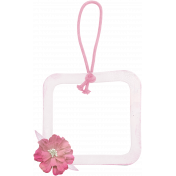 Me & You- Hanging Frame with Flower Embellishment