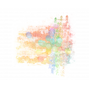 Chalk & Paint Splatter- Primary Colors