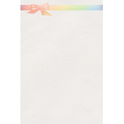 Rainbow Ribbon Journal Card 1