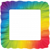 Rainbow Ruffle Frame