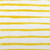 Paper- Bright Primary Watercolor Stripe- Yellow