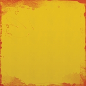 Yellow Textured Paper with Orange Painted Edges