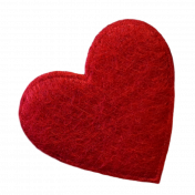 Red Felt Heart