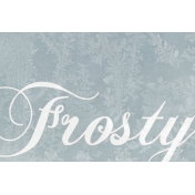 Winter Day Journal Card Frosty 4x6