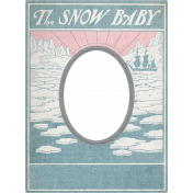 Winter Fun- Snow Baby Vintage Snow Baby Frame