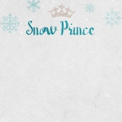 Winter Fun- Snow Baby Snow Prince Journal Card 4x4