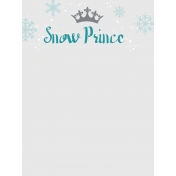 Winter Fun- Snow Baby Snow Prince Journal Card 3x4 Print