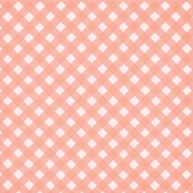 Spring Day Collab- May Flowers Peach Gingham Paper