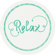 Nature Escape- Relax Round Tag