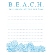 Destination Florida Beach Journal Card- Beach 3x4