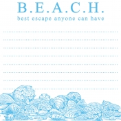 Destination Florida Beach Journal Card- Beach 4x4