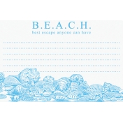 Destination Florida Beach Journal Card- Beach 4x6