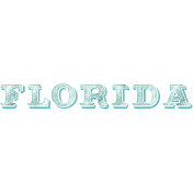 Destination Florida Beach Florida Word Art