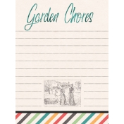 Garden Tales Journal Cards- Garden Chores 3x4