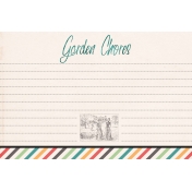 Garden Tales Journal Cards- Garden Chores 4x6