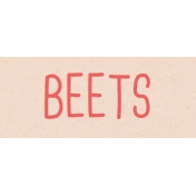 Garden Tales Beets Word Art Snippet