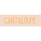 Garden Tales Cantaloupe Word Art Snippet