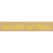 Food Day- Macaroni and Cheese Word Art