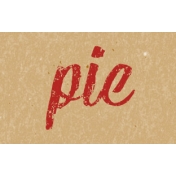 Food Day- Pie Word Art