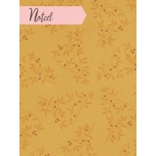 Fall Flurry Noted Journal Card 3x4