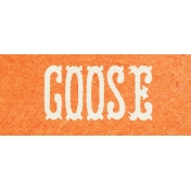 Petting Zoo Goose Word Art