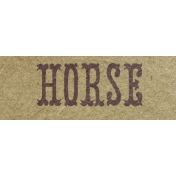 Petting Zoo Horse Word Art