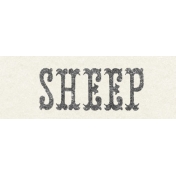 Petting Zoo Sheep Word Art