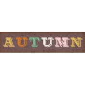 Fall Flurry Autumn Word Art 