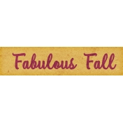 Fall Flurry Fabulous Fall Word Art 