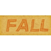 Fall Flurry Fall Word Art 