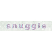 Elegant Autumn Snuggle Word Art