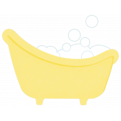 Baby Shower Baby Bathtub with Bubbles