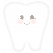 Baby Shower Tooth Sticker