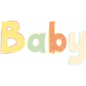 Baby Shower Baby Word Art