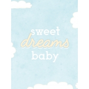 Baby Shower Sweet Dreams Journal Card 3x4