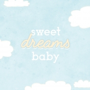 Baby Shower Sweet Dreams Journal Card 4x4