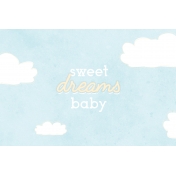 Baby Shower Sweet Dreams Journal Card 4x6