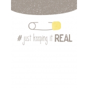 Baby Shower Keeping it Real Journal Card 3x4