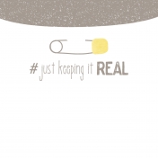 Baby Shower Keeping it Real Journal Card 4x4