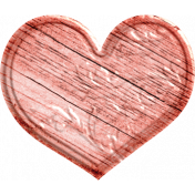 Treasured Wooden Pink Heart