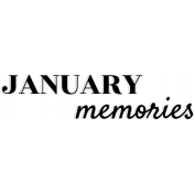 Treasured January Memories Word Art